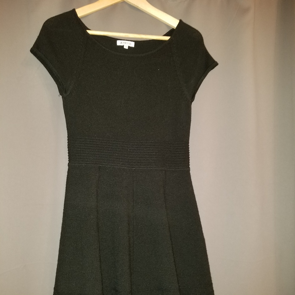 **2 for $25** Black skater dress